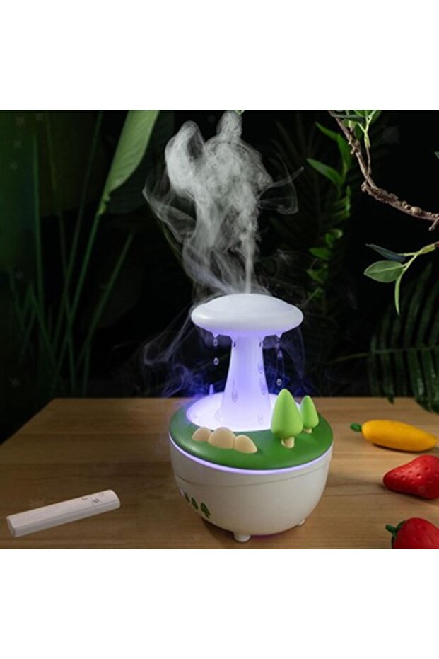Essential Oil Diffuser 280ml Raindrop Humidifier for Bedside Hotel Bedroom tooyful (55098)