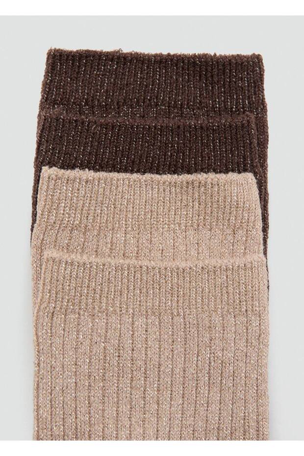 2'li fitilli simli çorap seti - 1