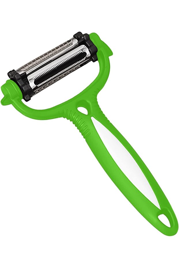 2PCS 3-in-1 Y Vegetable Peeler with Julienne Blade (Neon Green)
