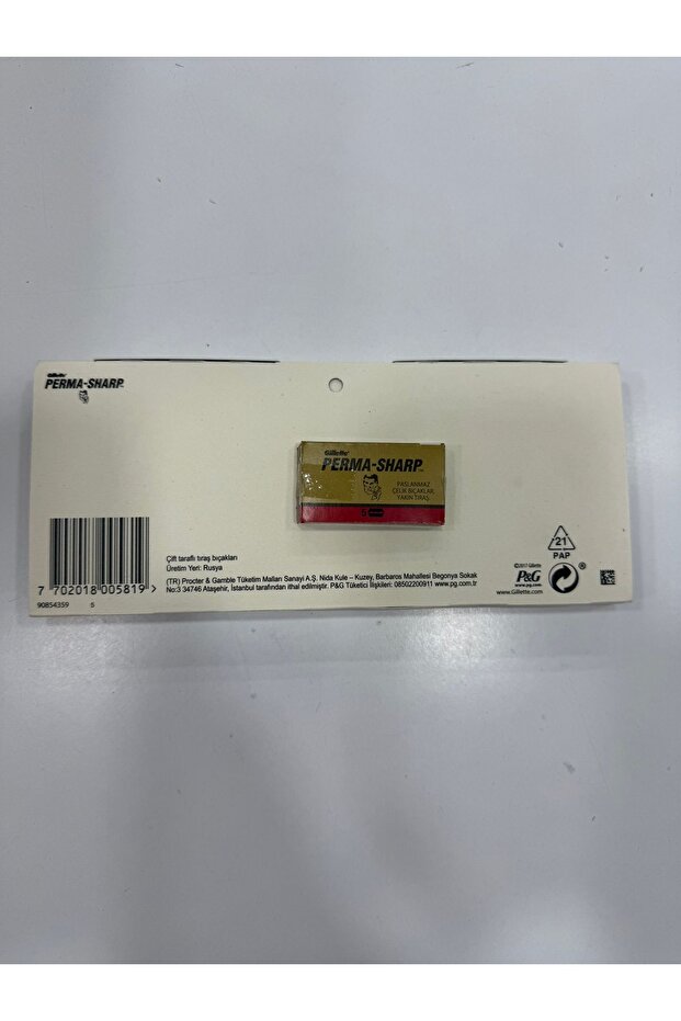 Perma Sharp jilet - 20 paket = 100 adet - 1