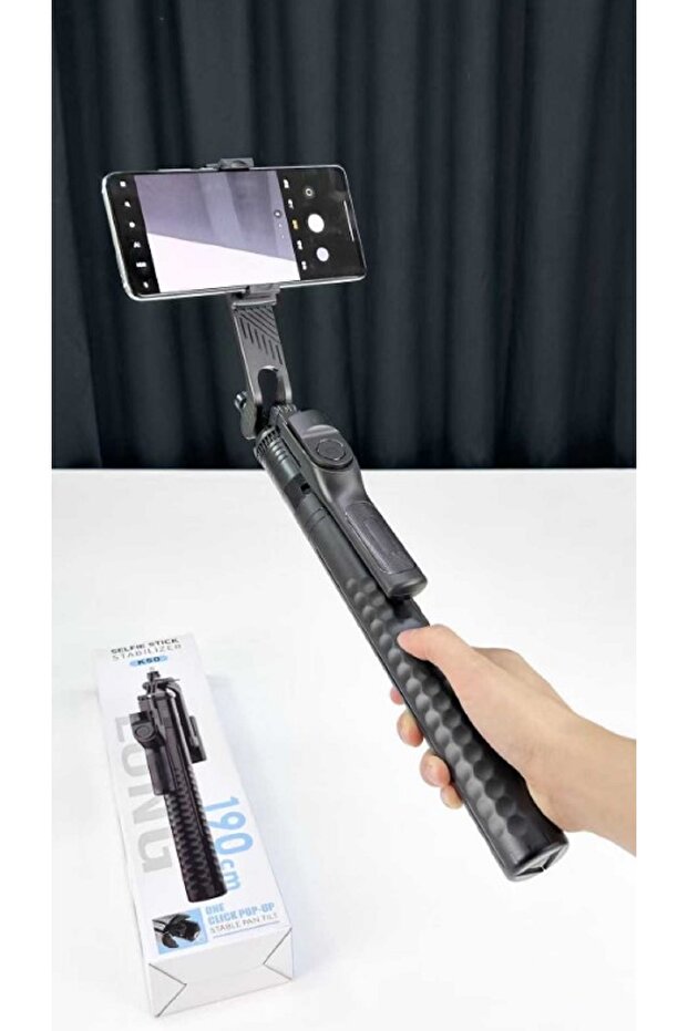 K50 Selfie Stick Tripod with Bluetooth Remote – Extendable 360° Rotating Portable Phone Holder - 5