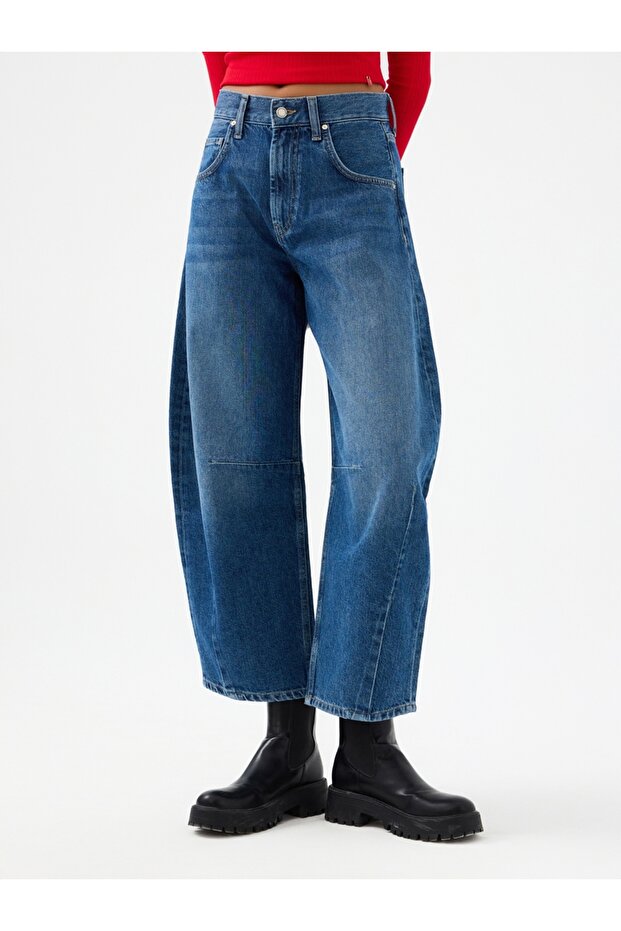 Barrel Regular Fit Kadın Pantolon - 2