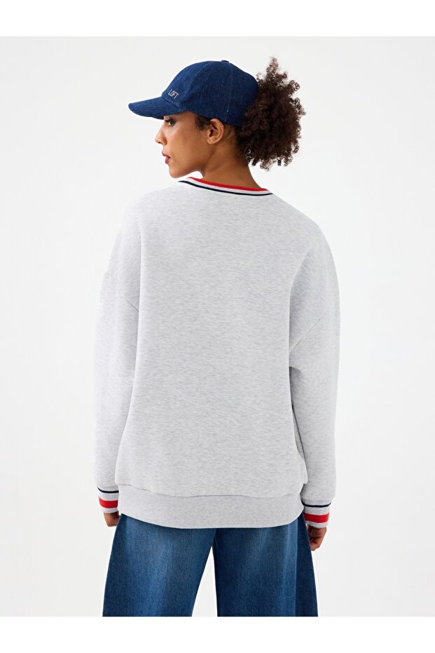 Oversize Kadın Sweatshirt - 2