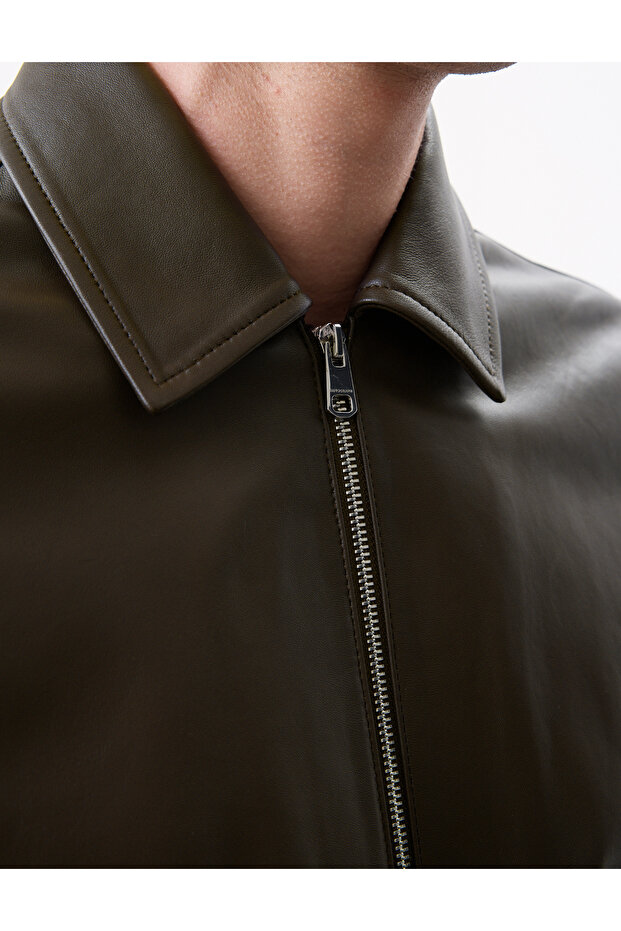 Autograph Deri Harrington Ceket - 3