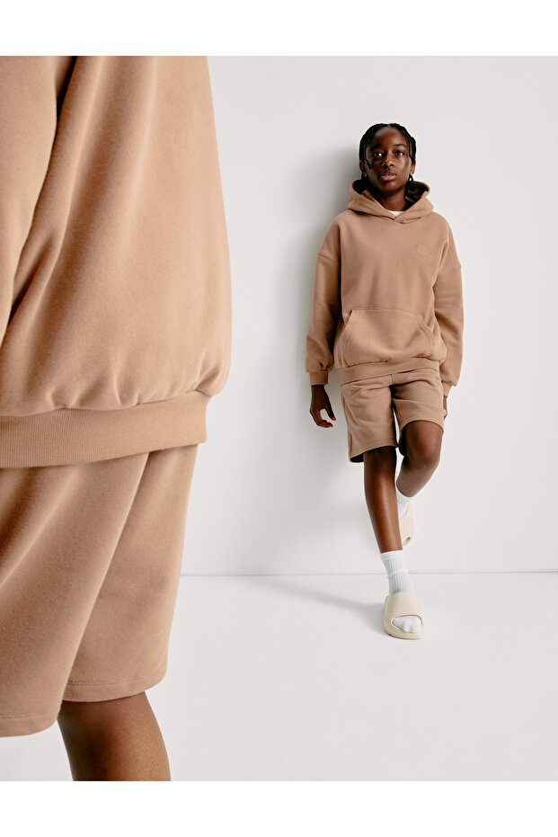 Pamuk Karışımlı Elastik Bel Şort (6–16 Yaş)​ - 4