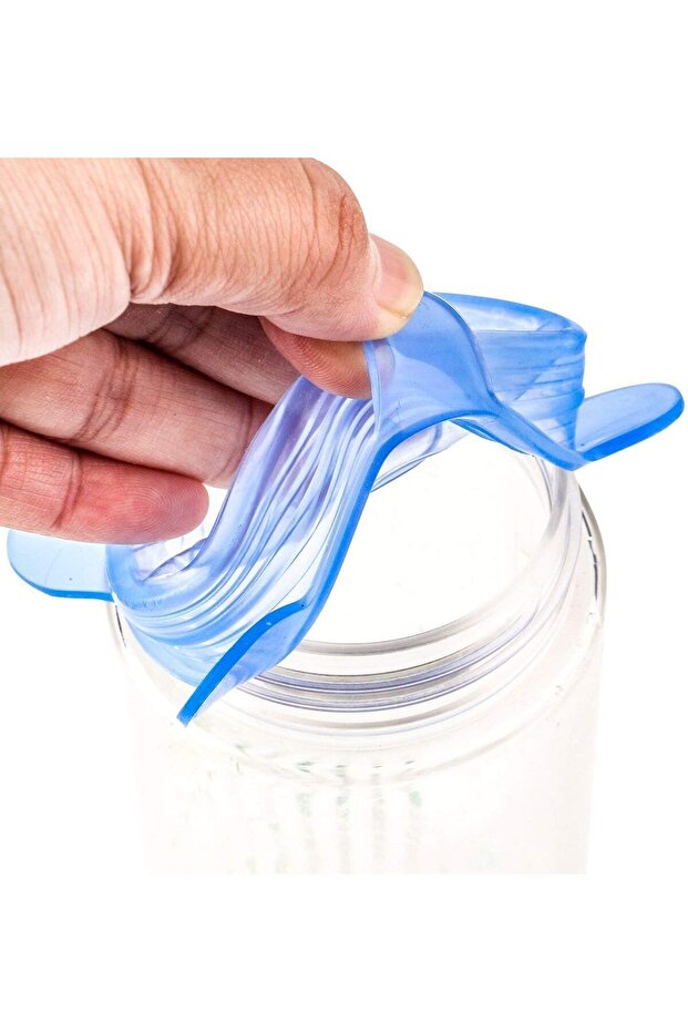 أغطية سيليكون قابلة للتمدد - عبوة من 6 قطع - أغطية قابلة للتمدد متعددة الأحجام - 3