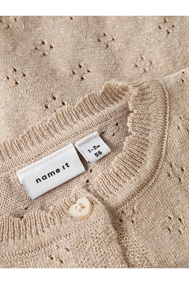 Strickjacke Pointelle - 4