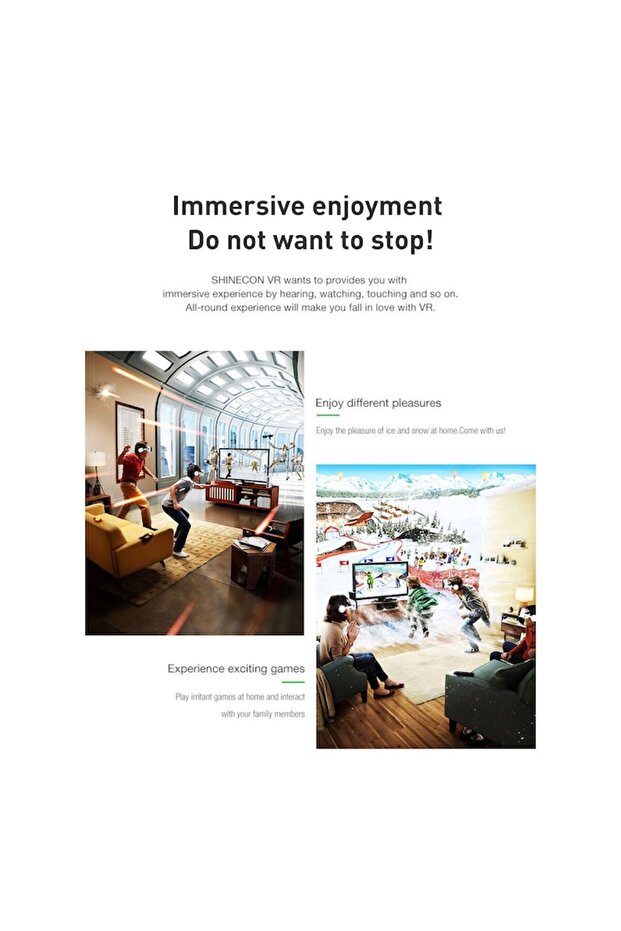VR/3D Headset for Mobile Phones (iOS/Android) 4.5–6.7" with Bluetooth Headphones & Controller - 4