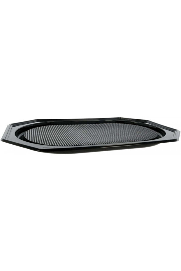 Black PET platters V 550, 10 pcs/set - 1