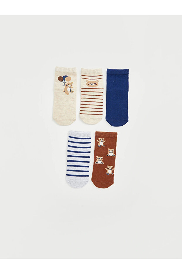 Lcw Baby Beige Baby Boy Socks 5-Pack