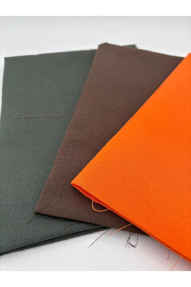 120X50 Cotton Lining Fabric/Bag Lining (3 Colors; Orange-Brown-Green)