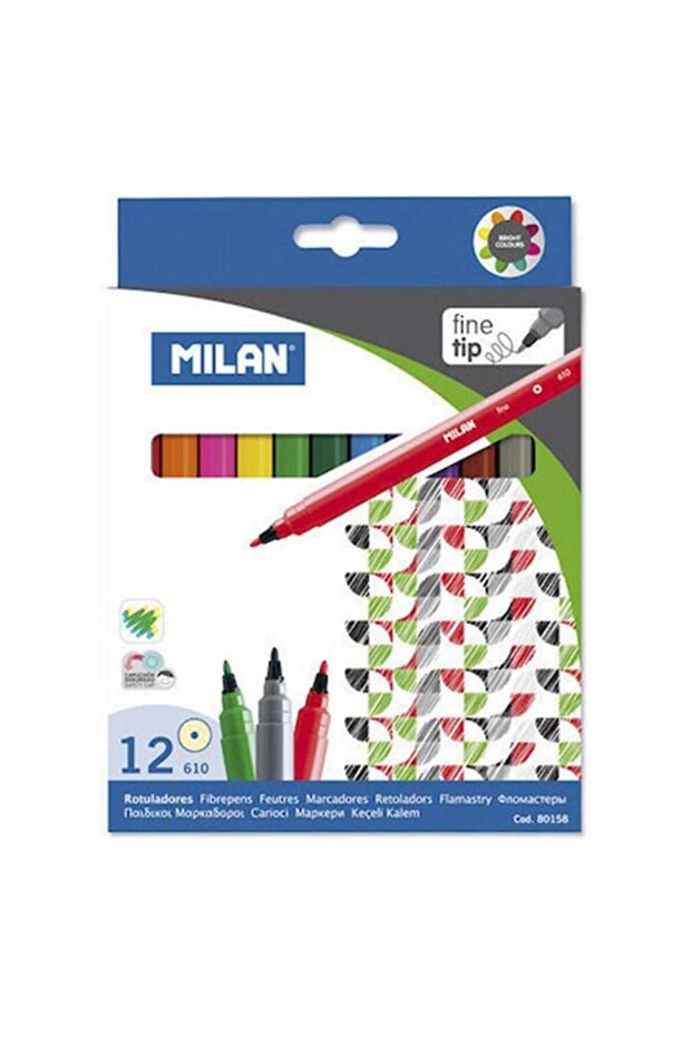 12 fine-tip markers - 2