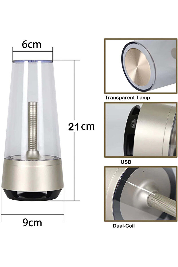 Candle Flame Lamp With Bluetooth Speaker - 4