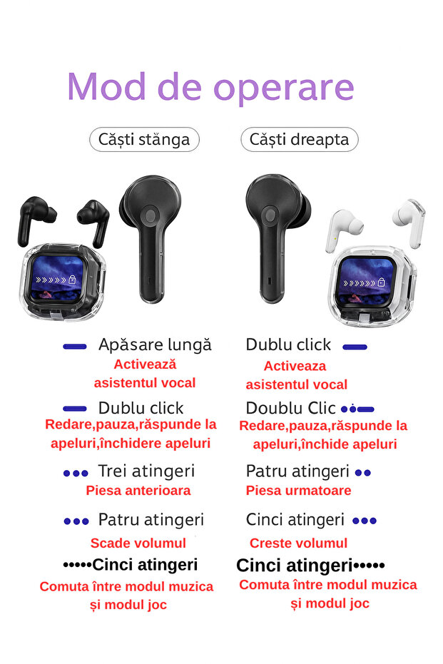 EDIMA®️ wireless bluetooth headphones with improved noise cancellation, Audio, Wireless, Dig Display - 2