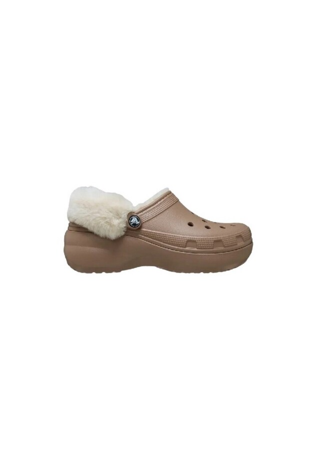 Classic Platform Fuzz Lined Clog Kadın Terlik 212854 - 1