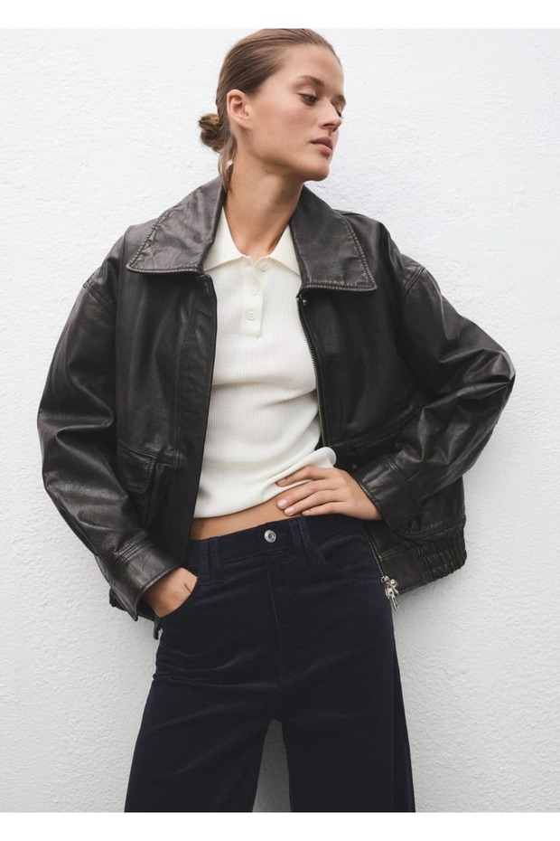 Weit geschnittene Samtjeans - 6
