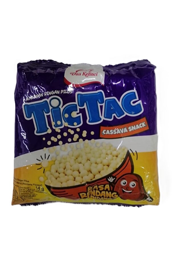 TİCTAC cassava snack rasa rendang/rendang flavour 14gr 1 paket - 1