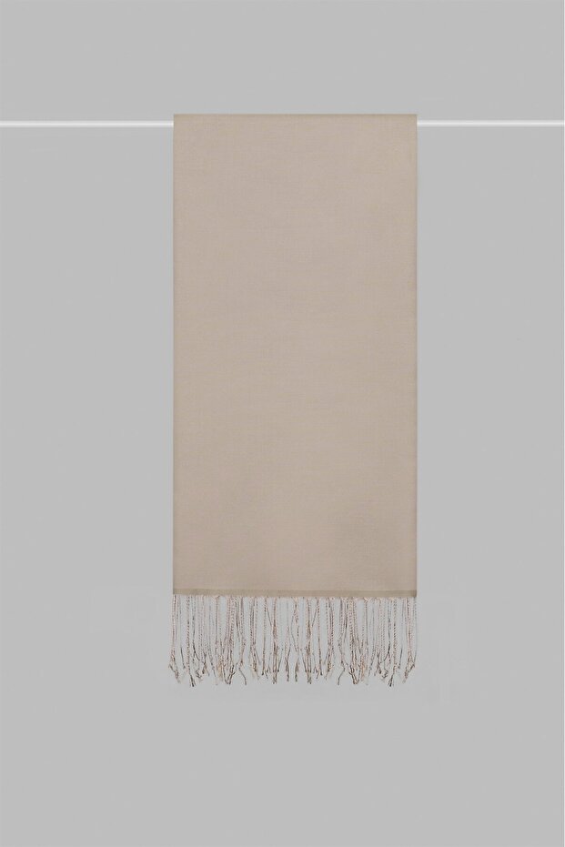 İpek hissiyatlı Şal - Bej - 2