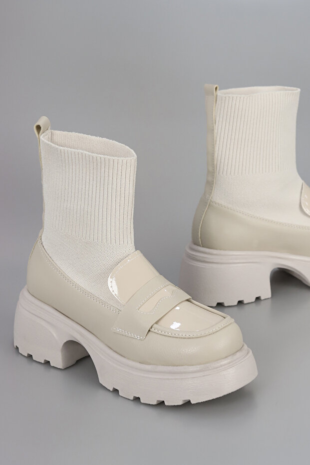DVMD 3500 Çoraplı Loafer Model Bot - 3