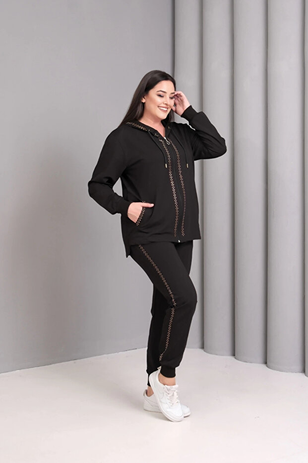 طقم مطبوع عليه حجر مخطط - 1