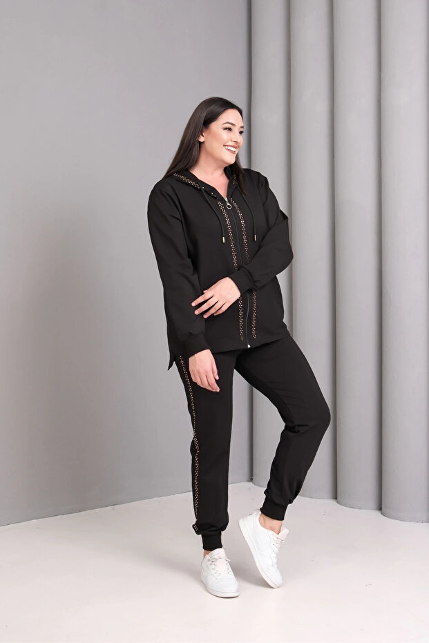 طقم مطبوع عليه حجر مخطط - 4