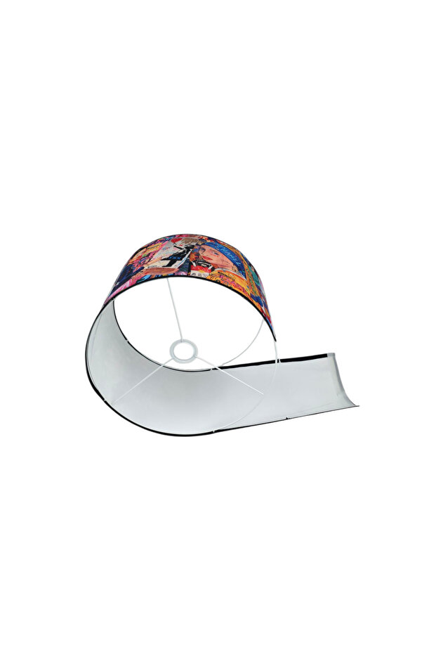 BOHEM TRİPOD AHŞAP AYAKLI DESENLİ BAŞLIKLI LAMBADER - 7