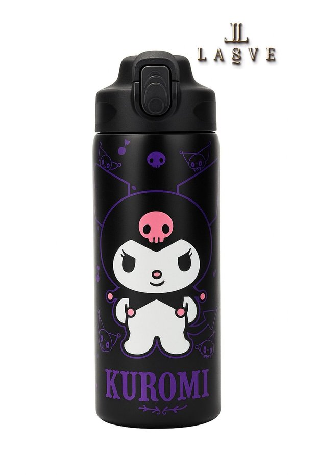 New Season Licensed 600ml Steel Water Bottle with Straw in Special Box