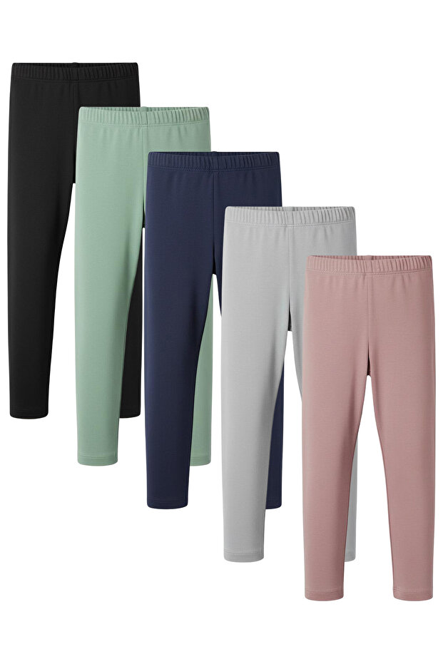 5 Pack Softy Girls' Winter Tights with Furry Inside