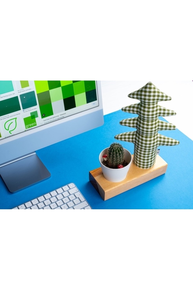 حاملة مذكرات مزينة بالزهور - خشب الصنوبر المزخرف - 3