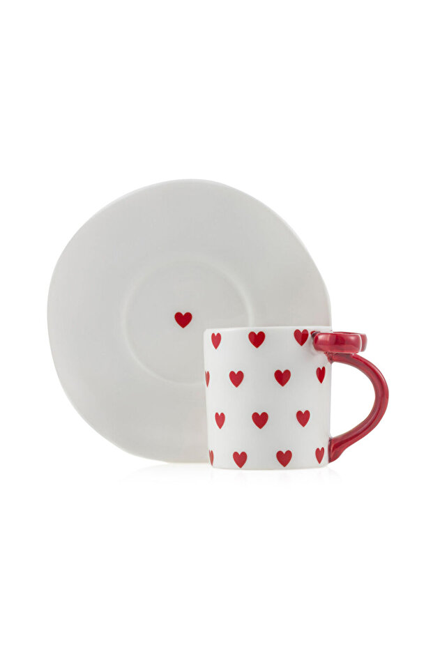 Create Your Style from Uzg Store |   Heart Patterned 2-Person Coffee Cup Set - 5