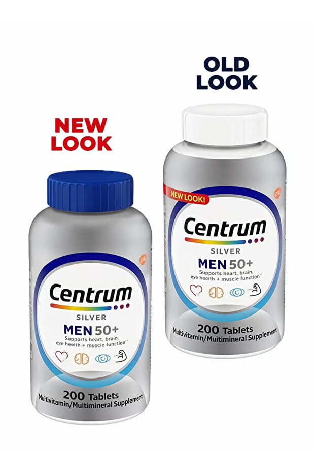 Multivitamin And Minerals Silver Men 50 Plus 200 Tablets
