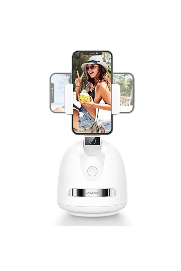 Smart Face-Tracking Phone Mount – Auto Face/Object Tracking, Facial Recognition, 360° Rotation - 1
