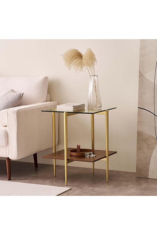 Side Table: Elegant two-tiered side table - 1