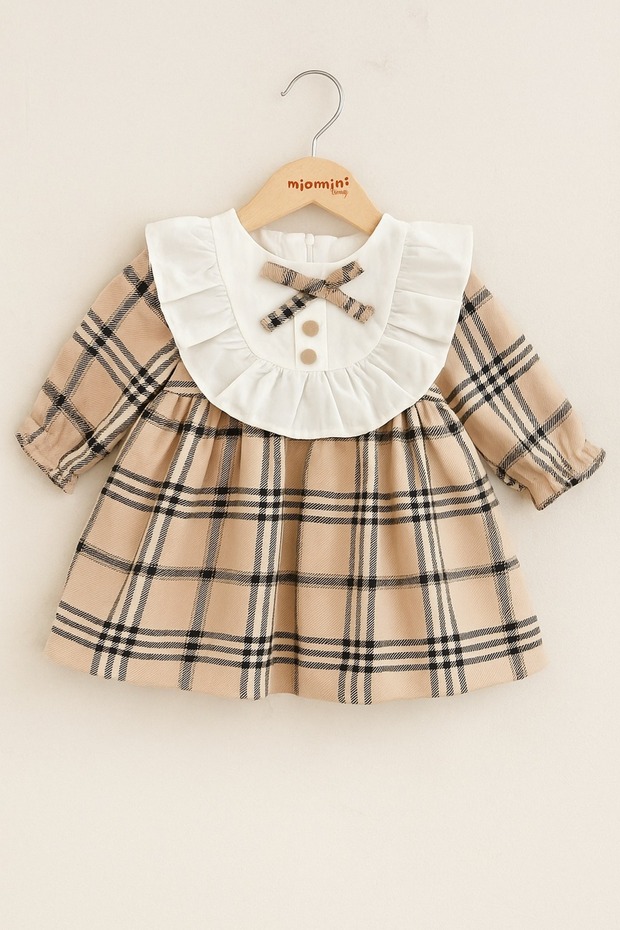 MIOMINI BEJ EKOSE ELBİSE - 2