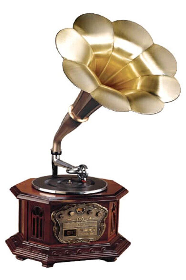 Gramofon Elektronik Plak Çalar Cd Player Radyo Kasetçalar Usb C0099 - 1