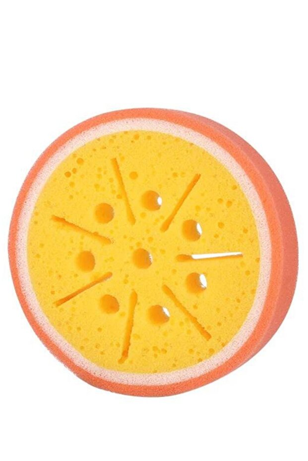 Fruit Shaped Cute Dish Sponge Scrubbing Wiping Soft Cleaning Sponge Orange