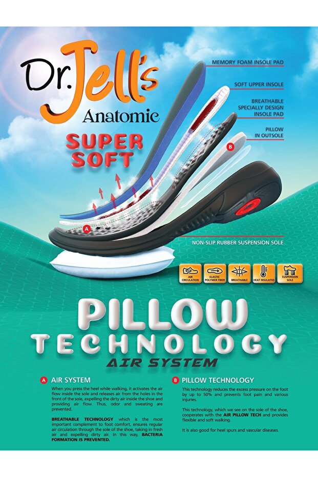 Dr.Jells Bağcıklı PILLOW TECH Floter Deri Erkek Bot K2454-2087 - 6