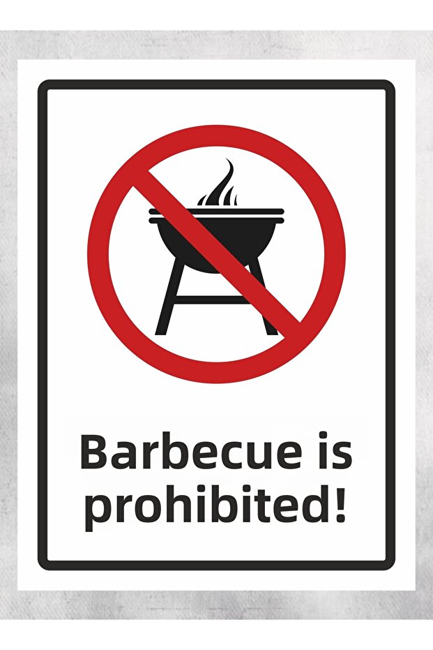Making a Bonfire Is Prohibited - Warning Sign 24 X 34 cm Polycarbonate
