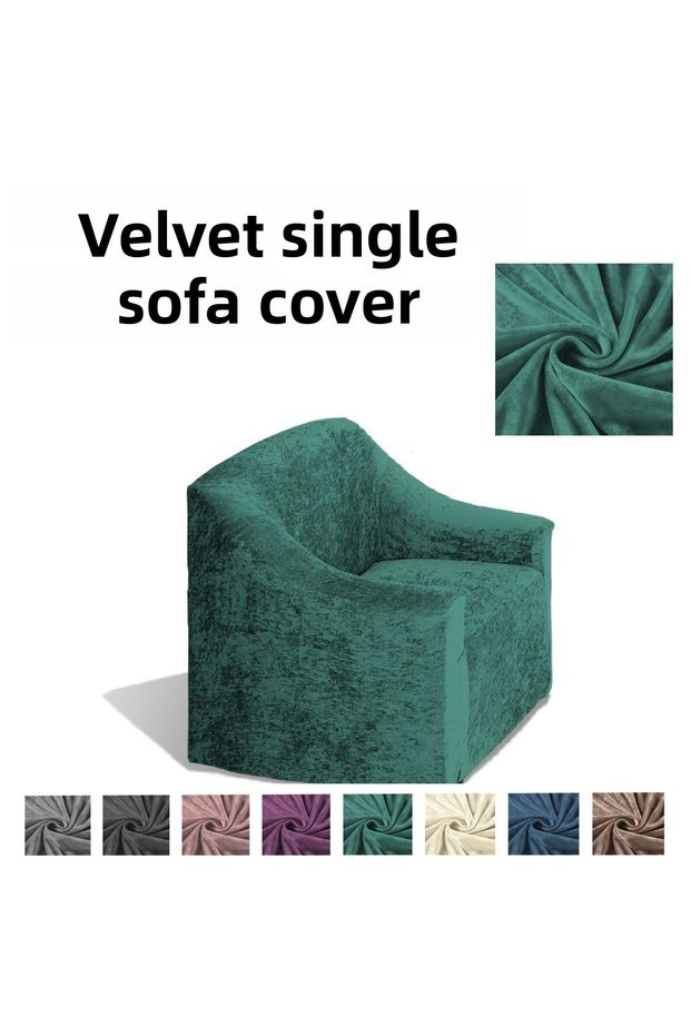 Velvet Armchair, Sofa, Sofa Bed Cover, Armchair Cover Single
