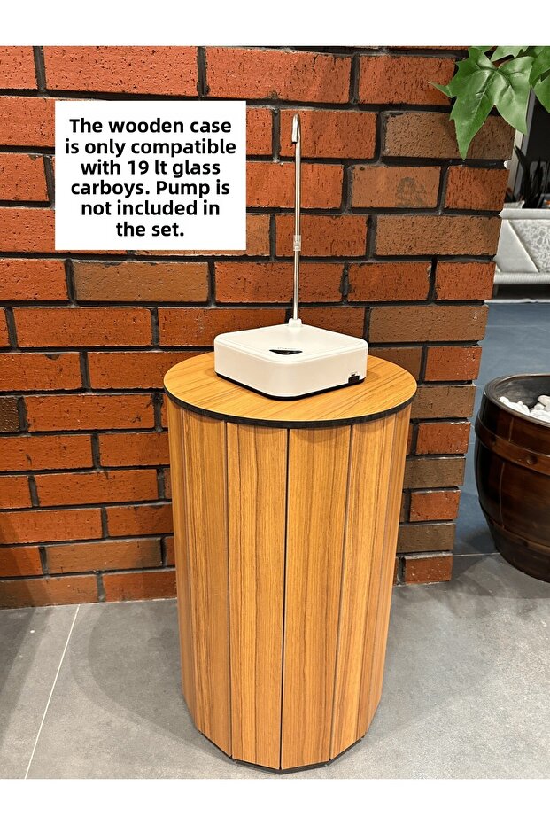 Wooden Bottle Cover | 19 Lt Glass Compatible | Modern Stylish Design | Pump Except