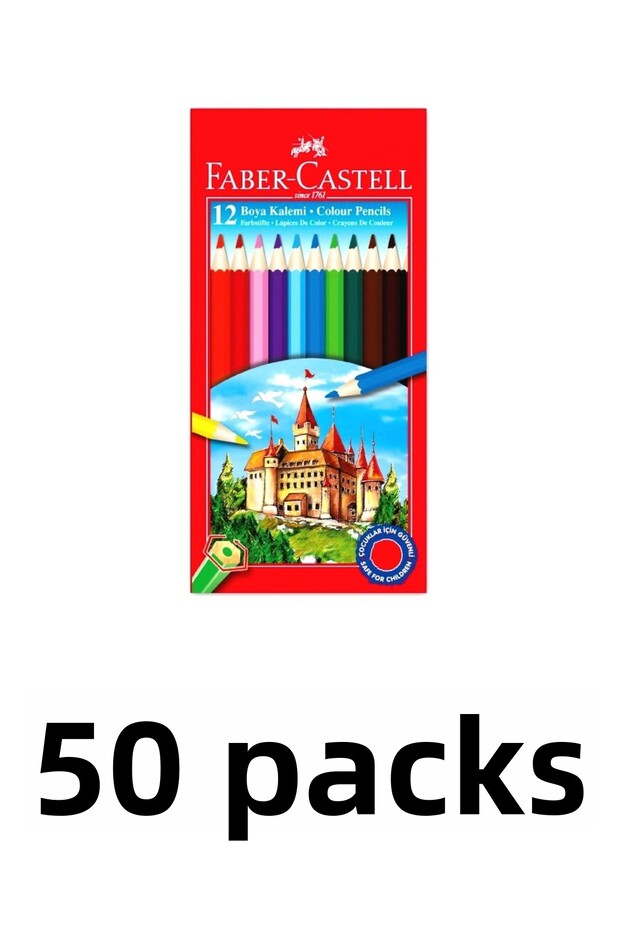 50 Pack Cardboard Box 12 Colors Dry Paint Pen