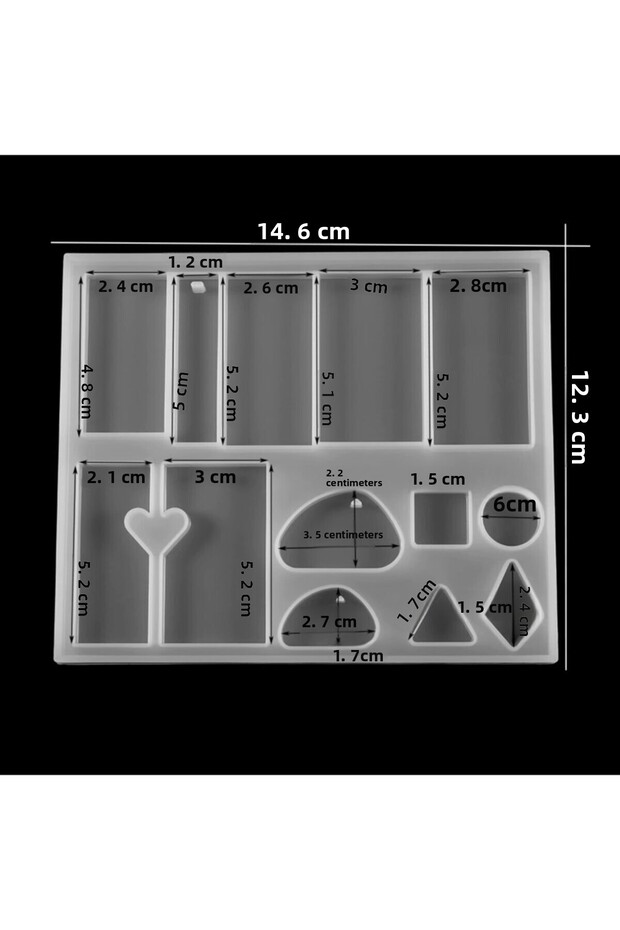 قالب أشكال مستطيلة متعددة المعلقات من السيليكون الإيبوكسي - 2