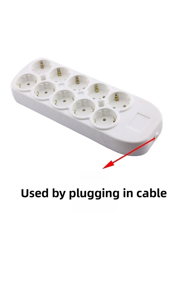 10 مجموعة مقابس مع مقبس توصيل طرفي، مقبس مجموعة متعددة مؤرض، مضاعف عشرة لاسلكي - 2