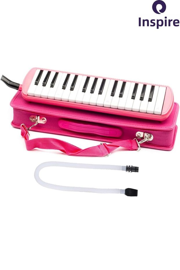 Melodica with Hard Case 32K 1Pc Melodica with Hose 32 Keys Woodwind Blown Keys Melodico with Notes