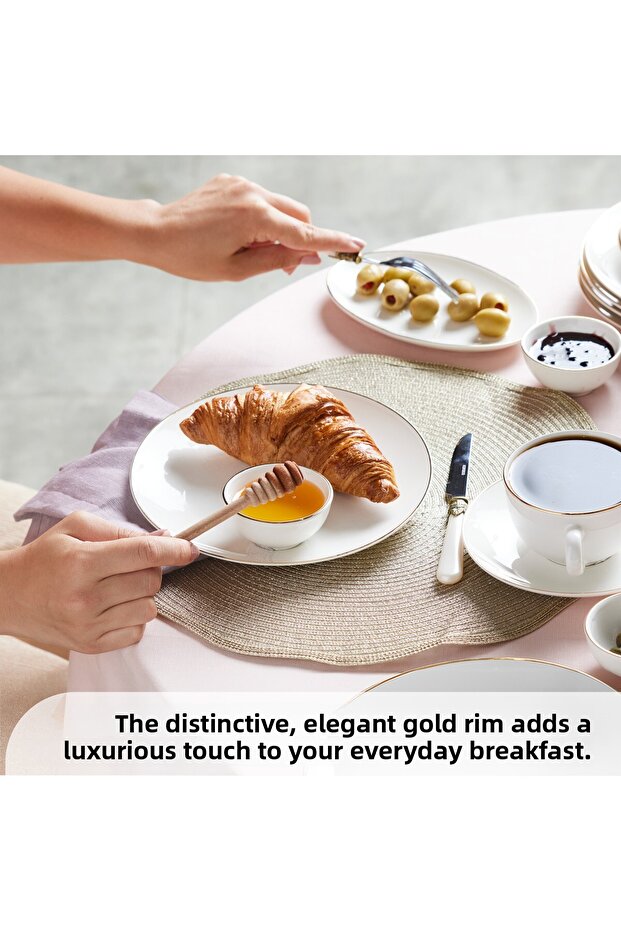 Marcelo Gold Sada nádobí a nádobí pro 6 osob 26dílná sada Geschirrset Frühstücksset - 6