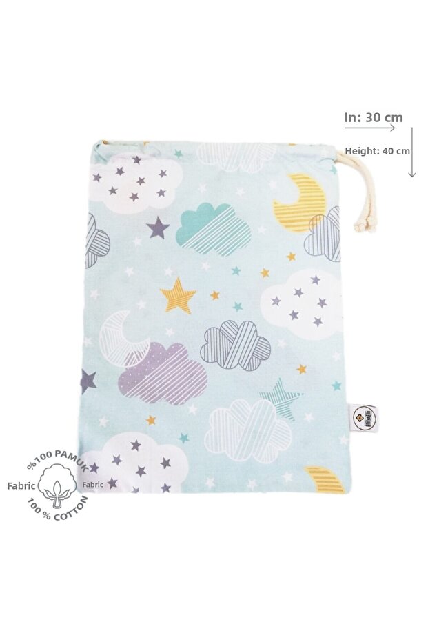 Moon Cloud Pattern Pouch - 2