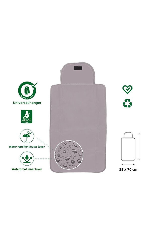 حصيرة فتحة سفلية عملية باللون الرمادي - 2