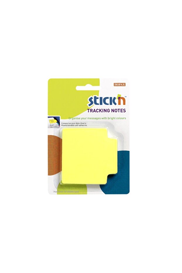 Stickn Tracking Notes Sticky Notes Neon Yellow / 21478
