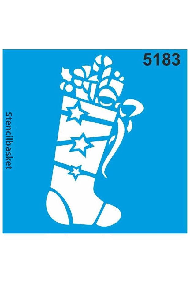 Christmas Ornament Pattern Stencil Stencil St5183- 20X20Cm