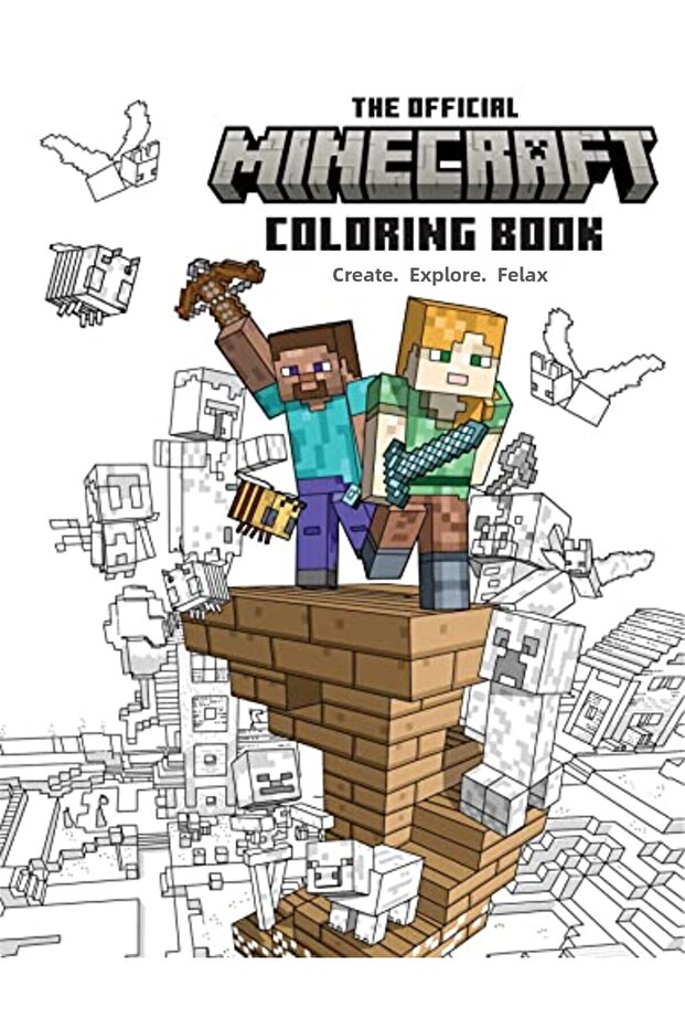 The Official Minecraft Coloring Book: Create, Explore, Relax